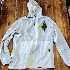 Jordan White Windbreaker with Original Logo